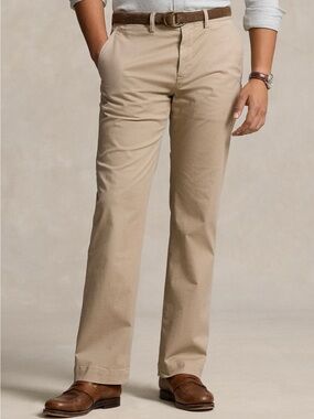 Ralph Lauren Double RL Straight-Leg Khaki Chinos